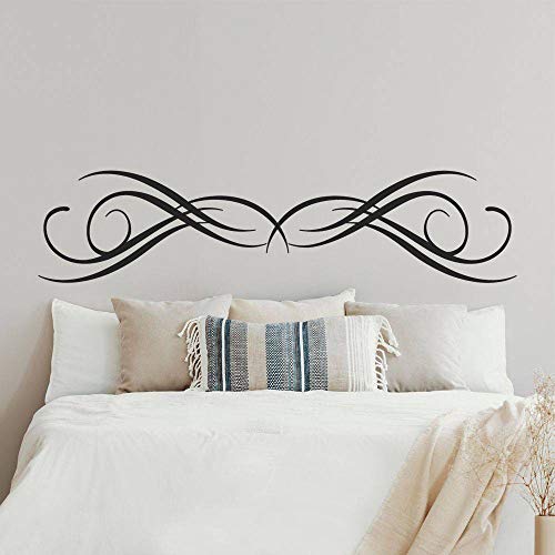 Adesivi per testiera del letto, T-MK375, 42 x 180 cm, colore: Nero