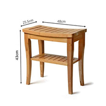 Sgabelli Bagno Bagno Panca con Le Scarpe in Legno Massiccio Doppio Europeo con Doppio Specchio Doccia Impermeabile, 200kg
