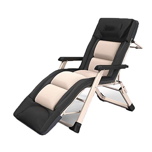 Hfyg Lettino Prendisole Sedie Adagiantesi del Patio, Sedia A Sdraio Ufficio Siesta Balcone Pisolino Sedia Semplice Letto Pieghevole Poltrona Famiglia Cuscinetto di Carico 200 kg Chaise Longue