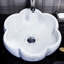Lavandino del Bagno Bacino, Ceramica Moderna Guardaroba lavandino da appoggio Lavabo Art (Senza Rubinetto) -41x16cm
