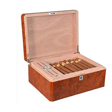 NIHAOA Accessori del Sigaro Corrosione Premium Cigar Humidor - con Deluxe Anteriore Montato igrometro Buon apporto di umidità