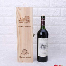 Losping - Contenitore vuoto per bottiglie di vino rosso, in legno di pino
