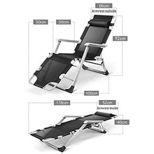 FACAZ Sedie Zero Gravity Ergonomiche, con Cuscino in Pelle Scamosciata, per Spiaggia Campeggio Lettino da Giardino Reclinabile (Colore: Grigio)
