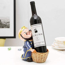 Bedom wallpaper Portabottiglie da appoggio Forma di Carattere Portabottiglie da Vino Scaffale da Vino da Tavolo Decorazione Artigianale Espositore Indipendente per la casa-C