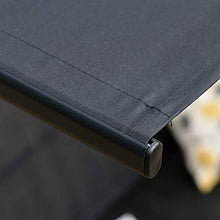 Outsunny Dondolo da Giardino Terrazza 3 Posti con Tettuccio Parasole Regolabile, Metallo e Textilene 172x110x155cm Nero