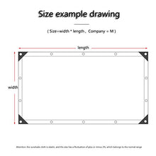 YTQ 38% Tessuto Ombreggiante Passacavo per Fascia Perimetrale Leggero E Traspirante Adatto per Piante Recinzione da Giardino Vela Ombreggiante per Esterni Riduci UV Nero(Size:5m x 8m)
