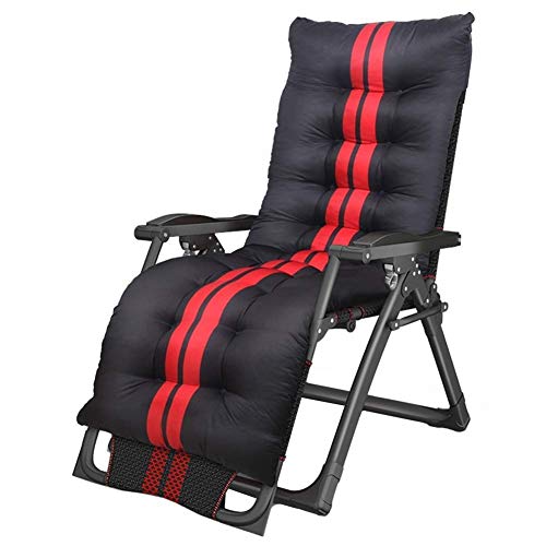 Sywlwxkq Oversize Patio Lettino Prendisole Zero Gravity Chaise reclinabili in Giardino All'aperto Spiaggia Campeggio Sedia Portatile per Persone Pesanti con Cuscini Supporta 200 kg