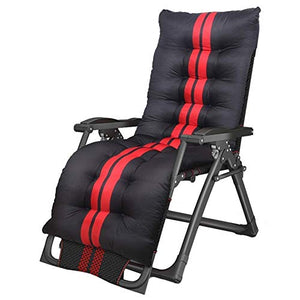 Sywlwxkq Oversize Patio Lettino Prendisole Zero Gravity Chaise reclinabili in Giardino All'aperto Spiaggia Campeggio Sedia Portatile per Persone Pesanti con Cuscini Supporta 200 kg