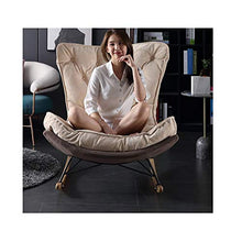 XinQing-Sedia a Dondolo Balcone Pigro Sedia a Dondolo in Tessuto reclinabile in Tessuto Snail-Style shood shood Chair 95x90x90cm