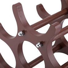 Jadpes Scaffale per Vino Rosso,Jadpessupporto per Vino Rosso,scaffale per Vino Rosso Portabottiglie da Vino 6 Bottiglie, Portabottiglie da Vino in Legno Rosso Portabottiglie per Vino Ro