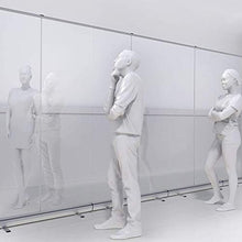 Paravento Divisorio da Pavimento, Protezione da Starnuto Indipendente, Schermo Trasparente Arrotolabile da Pavimento, per Palestra,saloni di Bellezza 31,5X78,7 Pollici (80X200 cm)
