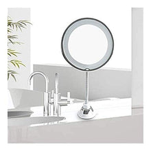 Specchio per Il Trucco Trucco Specchietti di Cortesia Specchio con Luci for Il Trucco, 10X Portatile Registrabile Ingrandimento Specchio Girevole da 360 Gradi