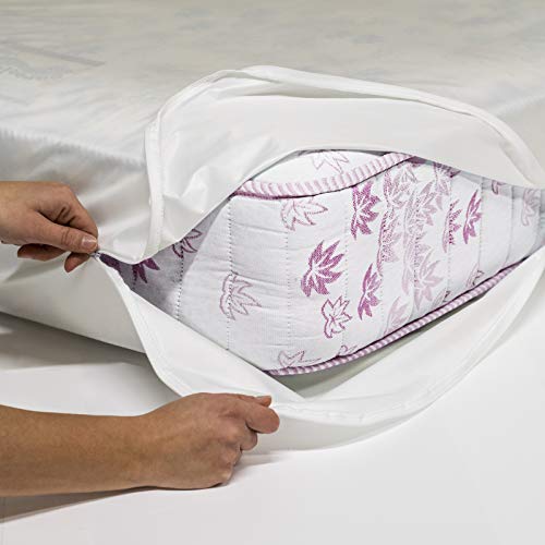 Allergosystem Set Antiacaro Sogno Composto da coprimaterasso con Cerniera per Lettino/Culla e copricuscino, Polyester, 70x140x10cm