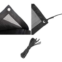 Panno Oscurante Nero, Telone Parasole con Oscurante UV al 75% con Occhielli in Acciaio Inossidabile, Ideale for Serra di Piante da Giardino, 80 G/M² (Size : 4×2.1m)
