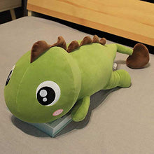 Genrics Cuscino Dinosauro Peluche Cuscino per Dormire Accompagnato da Bambole può Fare Regali di Compleanno 60cm * 20cm/ Rosa