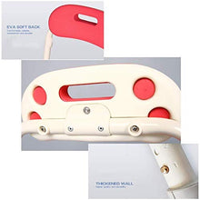 HHJJ Pieghevole Bagno Doccia Sgabello Sedile, Antiscivolo banco ergonomico Aid Bagno Sedia con braccioli Sedile Imbottito for Anziani disabili