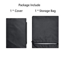 Fodera per Sedia Sospesa, 190 x 115 cm Fodera di Protezione per Sedia Sospesa Fodera Antipolvere per Sedia Sospesa/Sedia a Dondolo da Terrazza con Coulisse, Nero