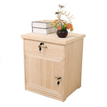 LULUVicky Comodino Petto Legno Night Stand con Tavolo cassetto di Legno Solido Governo di immagazzinaggio Creativa Pine Comodino gabinetto Fine for Living Camera Night Stand