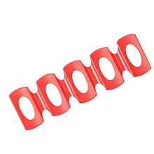Portabottiglia Vassoio Contenitore Supporto Bottiglia Vino Birra Frigorifero Silicone Impila L'attrezzo Ordinato - Rosso