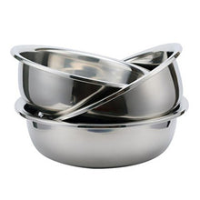 Vasetto rotondo in acciaio inox più spesso, lavabo, lavabo, lavabo, lavabo, verdure, 3 pezzi