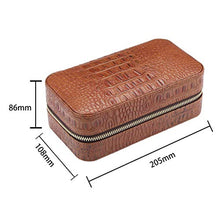 Cigar Humidor, di Alta qualità Hardware Zipper Legno di Cedro Cigar Box Caso Portatile Sigaro Built-in Sigaro Umidificatore (205 * 108 * 86MM),B