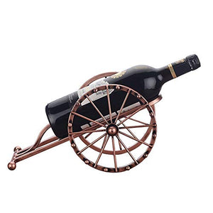 Portabici per vino per standing gratuito 1 Vino Bottiglie supporto del banco di figura della rotella Tabella Decor tavolo Freestanding impilabile metallo Rack controsoffitto per gli amanti del vino