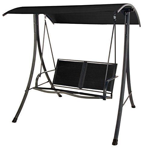 VERDELOOK Dondolo a 2 posti con Struttura in Metallo Verniciato e Copertura in Poliestere, 150x120x160 cm