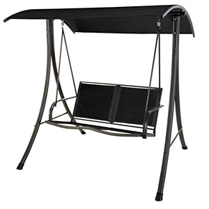 VERDELOOK Dondolo a 2 posti con Struttura in Metallo Verniciato e Copertura in Poliestere, 150x120x160 cm