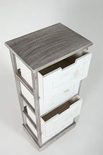 fumer Cassettiera 4 Cassetti in Legno Massello 38x28x86 cm Marilyn Grigio