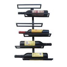SHJICH Parete in Ferro Appeso alla Parete portabottiglie per Vino e Molte Bottiglie di portabottiglie per Vino Rosso Formato: 35 * 10 * 65cm
