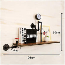 MoDi Wine Rack Retro Style Industriale Tubo di Acqua a Parete Vino Rack (L95CM * W20CM * H50cm)