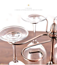 SELEZIONE Portabicchieri per vino rosso in ferro da stiro con coperchio portabicchieri con supporto per tazza da cucina e vino (bronzo scuro)