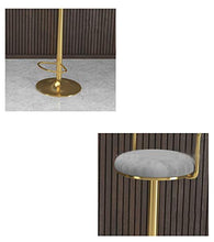 CSQ-Confortevole Inizio Alti sgabelli, Bar Caffetteria Sgabello Girevole Rotonda sede d'oro Staffa Sgabello Decorativo Stabile Base di Schienale Sedia Mobili Decorativi