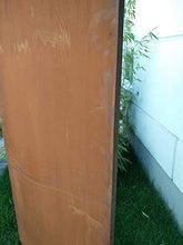 Zen Man 031506-1 - Paravento in metallo ruggine per giardino, 1 mm, larghezza 75 x altezza 150 cm