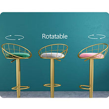 Swivel Bar Stool Counter Altezza Rotonda Alta-densità Spugna Sedia Regolabile Pub Sgabello con Pogatura Cromato E Schienale 360 Gradi Rotazione Alta Sgabello