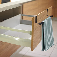 Relaxdays Portasciugamani per Porta e Armadio, da Appendere, Acciaio Inox, Senza Fori, per la Cucina e il Bagno, Bianco