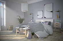 LUFE Testa 4 testiera con Gambe 145x4x90 cm Bianco Nordico