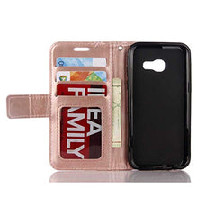 Bear Village® Cover per Samsung Galaxy A5 2017, Anti Graffio Custodia in Pelle con TPU Interno, Alta qualità Galaxy A5 2017 Cover con Chiusura Magnetica, Oro Rosa