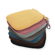 SWECOMZE 2 cuscini per sedia, 43 x 41 x 35 cm, cuscino per sedia, cuscino per sedia, con nastri, sedia da giardino (blu)