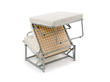 Ponti Divani - Sofia - Pouf Letto Singolo con Materasso in Poliuretano Espanso di Ottima qualità - Rete Robusta Italiana - Ecopelle