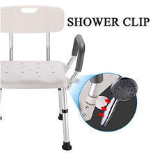 WCY Sedile da Bagno Sonlin con Braccia, Sedia da Doccia con Gambe Regolabili, Anziani/disabili Sgabello da Bagno Sicuro Piedi Antiscivolo |Max.150kg / 23 ° yqaae