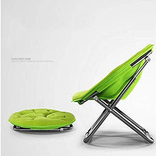 Sedia pieghevole leggera e durevole Sedia Moon pieghevole / Costruzione leggera Tempo libero Cuscino imbottito oversize Comodo Cuscino confortevole Salotto Camera da letto Mobili da giardino Sedile
