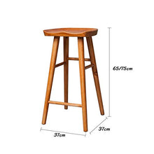 GYPPG Sgabello Bar Sedia Pranzo retrò con Gambe in Legno Sgabelli Bar per Cucina | Pub | Cafe - Carico Massimo 200 kg