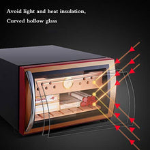 Umidificatori Humidor Armadio per Sigari Temperatura E umidità Costanti Armadio di Controllo Dell'umidità Idratante Elettronico del Frigorifero Domestico 150 Mobile per Sigari con Ripiano in Legno di