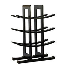 12 Bottle Bamboo Wine Rack Free Standing Wine Holder Wooden Wine Storage Modern Design Carrier 30 x 16 x 42 cm