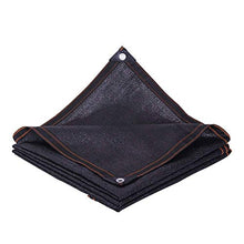 HTL durevole 8-Pin parasole netto, panno spesso ombreggiato, utilizzato per isolamento termico protezione solare di balcone, cortile e tetto. 85% tasso di ombreggiatura, nero, 2 m x 4 m