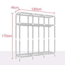 NXYJD Guardaroba Semplice Pieghevole Closet Portatile Bold Tessuto Rinforzato in Acciaio Full Frame Multifunzionale Hanging Mobili Camera da Letto (Color : B)
