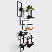 HFWAO American Iron Moda Vino Creativo casa murale Muro Vino Vino cremagliere