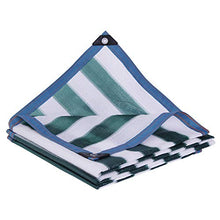 Senza marchio DANDAN Tendalino Tendalino Tendalino Parasole/Isolante Paralume Balcone Cortile/Famiglia Criptato Bordo A Quattro Righe Antietà Bordi Verde Scuro E Bianchi 8 Pin (Size : 6 * 6m)