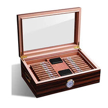 Vassoio di Cenere di Sigaro Leggero Cigar Humidor Valigia - con Pannello Frontale Digitale igrometro Versatile Strong Seal Resistente all'Usura